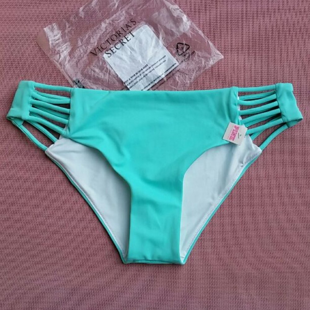 New VS PINK strappy side bikini bottoms
